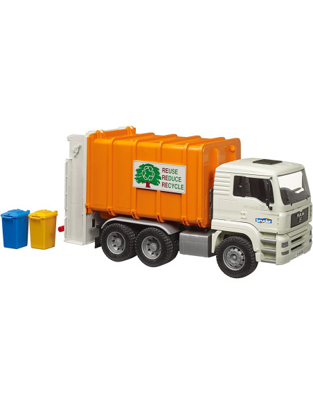 Bruder - Man TGA trasporto rifiuti arancione
