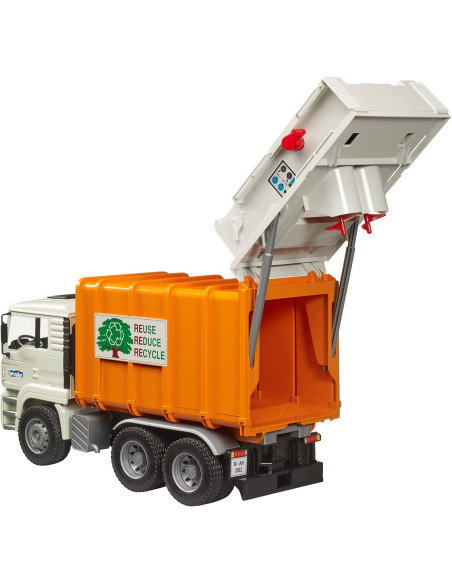 Bruder - Man TGA trasporto rifiuti arancione