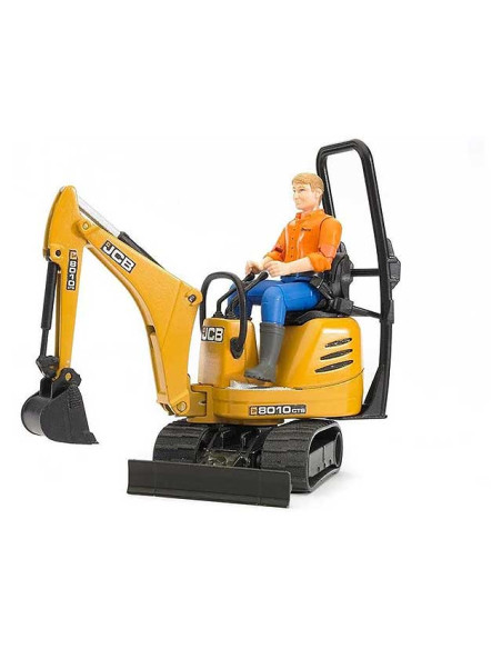 Bruder - Jcb Micro Escavatore 8010 Cts Con Personaggio