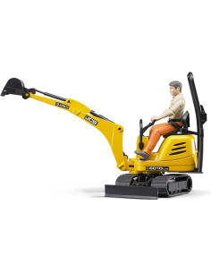 Bruder - Jcb Micro Escavatore 8010 Cts Con Personaggio 2