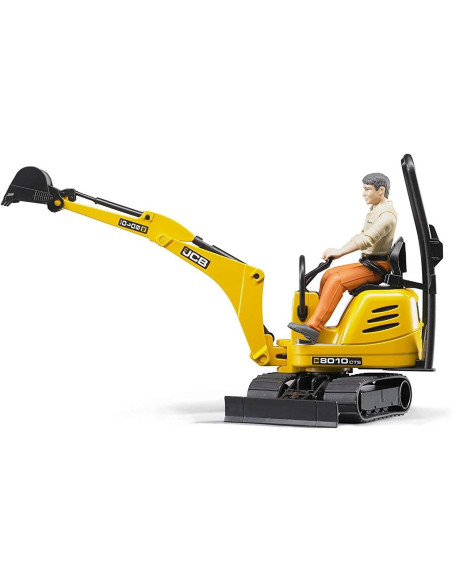 Bruder - Jcb Micro Escavatore 8010 Cts Con Personaggio