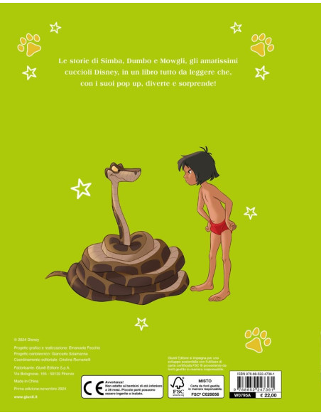 Giunti - Animals. La storia in 3D. Ediz. a colori