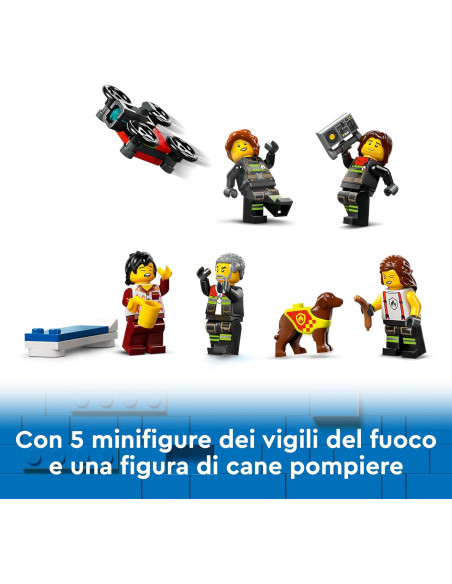 Lego City Fire - Caserma dei pompieri e autopompa
