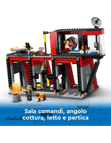 Lego City Fire - Caserma dei pompieri e autopompa
