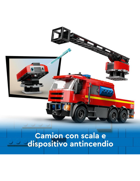 Lego City Fire - Caserma dei pompieri e autopompa
