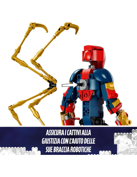 Lego Marvel Spiderman - Personaggio Costruibile di Iron Spider-Man
