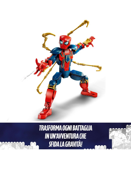 Lego Marvel Spiderman - Personaggio Costruibile di Iron Spider-Man