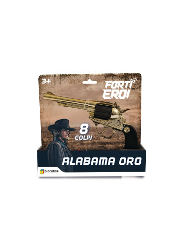 Forti Eroi Pistola Alabama oro 8 colpi