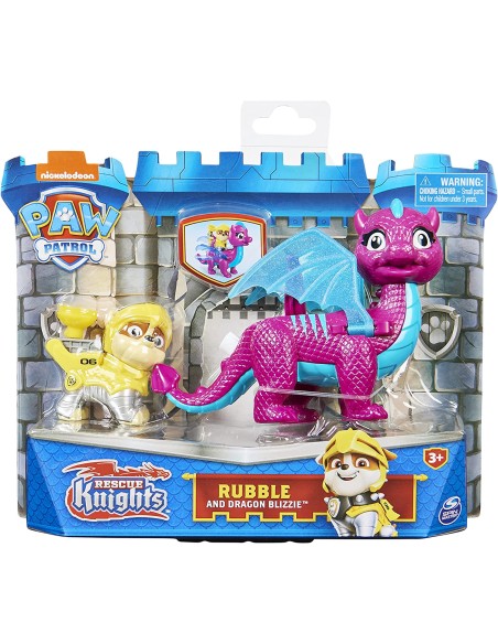 Paw Patrol, Rescue Knights Dragon Rubble e Drago Blizzie