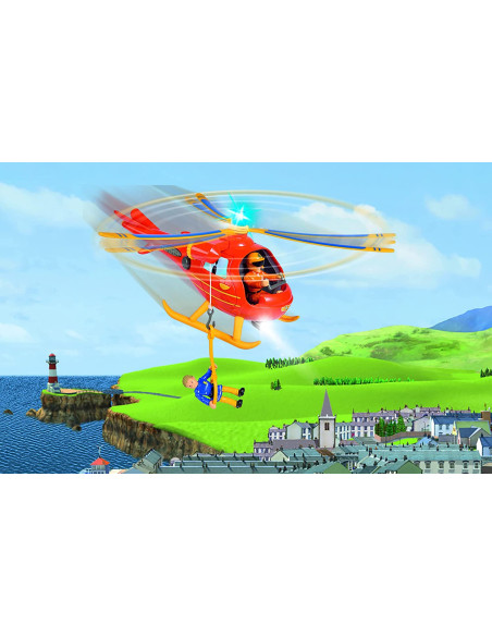 Sam Il Pompiere Elicottero Wallaby con Personaggio Tom