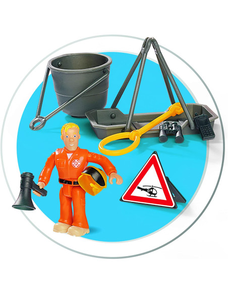 Sam Il Pompiere Elicottero Wallaby con Personaggio Tom