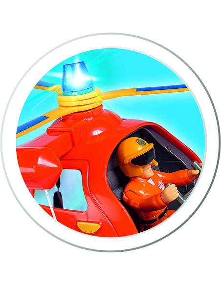 Sam Il Pompiere Elicottero Wallaby con Personaggio Tom