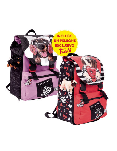 Zaino 21 Cuccioli Estensibile Multi Colore...