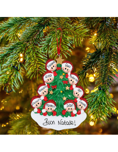 Albero di Natale con stella per 10