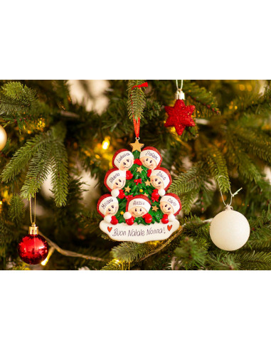 Albero di Natale con stella per 7