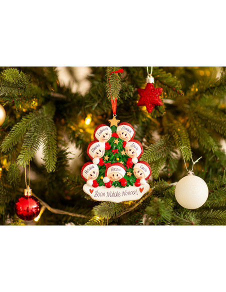 Albero di Natale con stella per 7