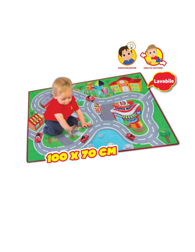 Burago Junior - Tappeto Ferrari City Playmat 