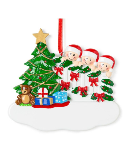 Scalinata e albero di Natale in 3