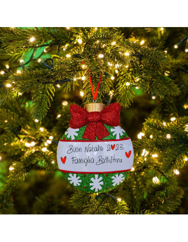 Palline di Natale fiocchi di neve