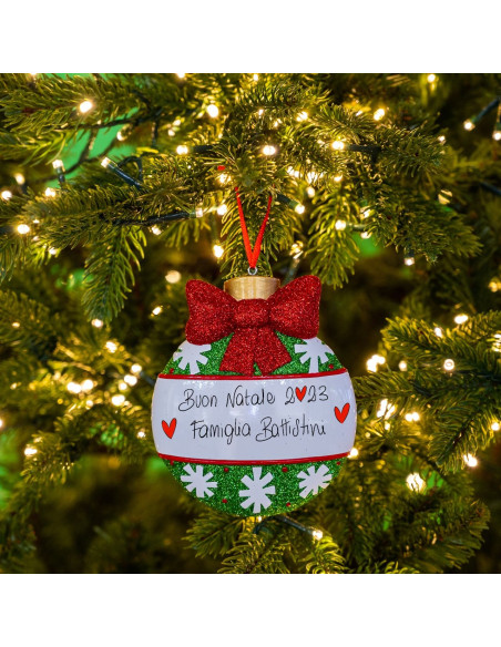 Palline di Natale fiocchi di neve