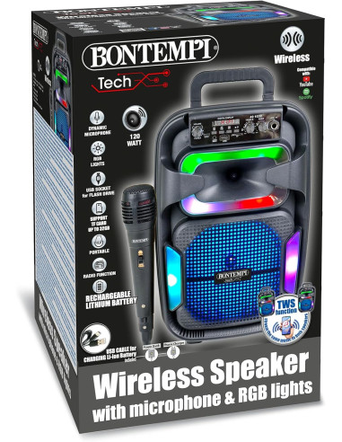 Bontempi - Amplificatore Wireless con microfono...