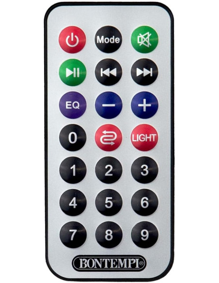 Bontempi - Amplificatore Wireless con microfono effetti luminosi  e eco + regolatore alti e bassi