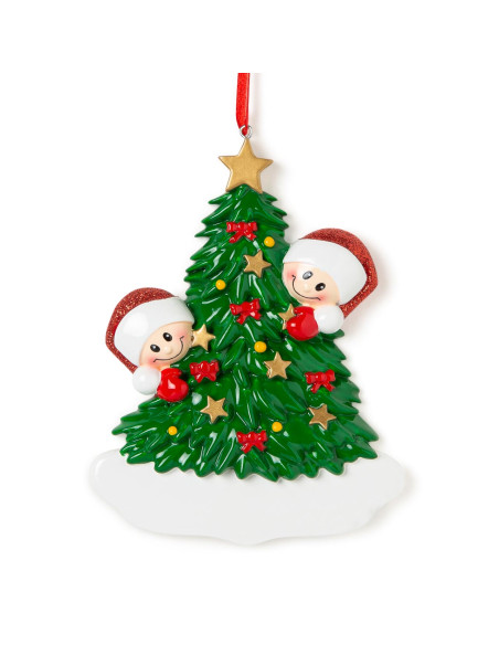 Albero di Natale con stella per 2