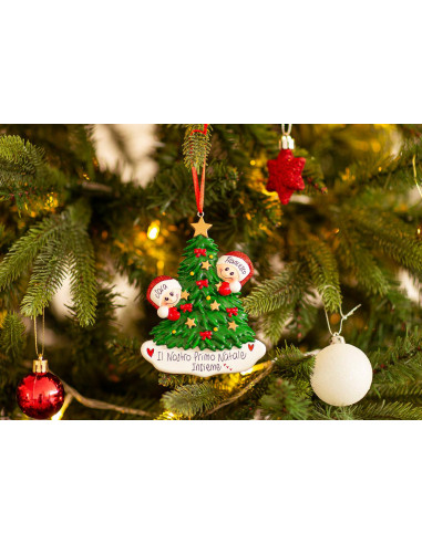 Albero di Natale con stella per 2