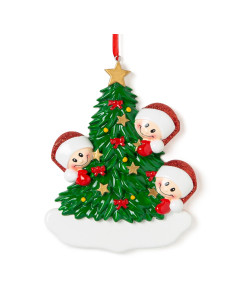 Albero di Natale con stella per 3