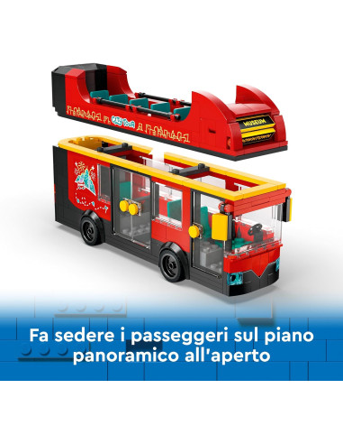 Lego City - Autobus Turistico Rosso a Due Piani
