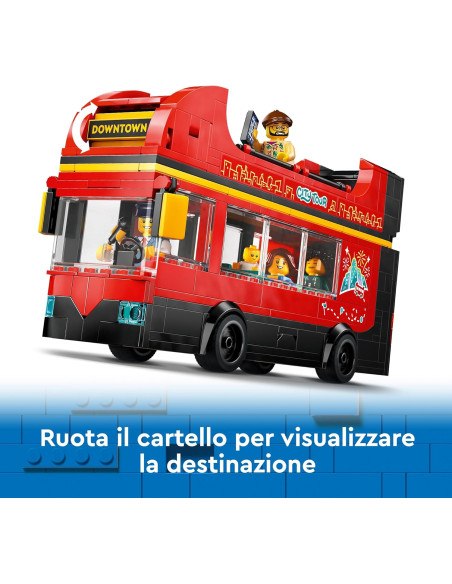 Lego City - Autobus Turistico Rosso a Due Piani