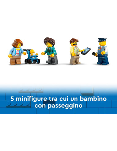 Lego City - Autobus Turistico Rosso a Due Piani