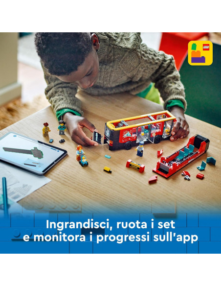 Lego City - Autobus Turistico Rosso a Due Piani