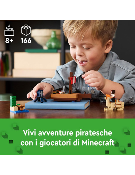 Lego Minecraft -Il Viaggio del Galeone dei Pirati