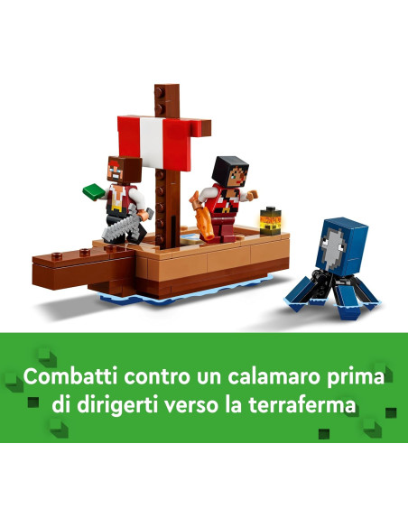 Lego Minecraft -Il Viaggio del Galeone dei Pirati