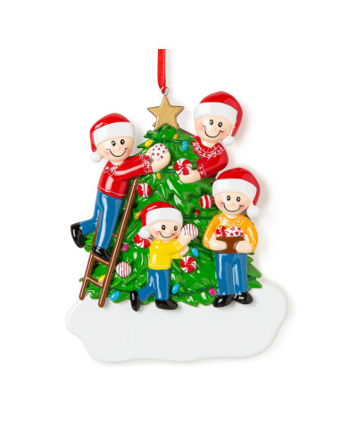 Decorando l'albero in 4