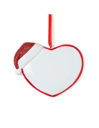 Cuore con cappellino di Natale