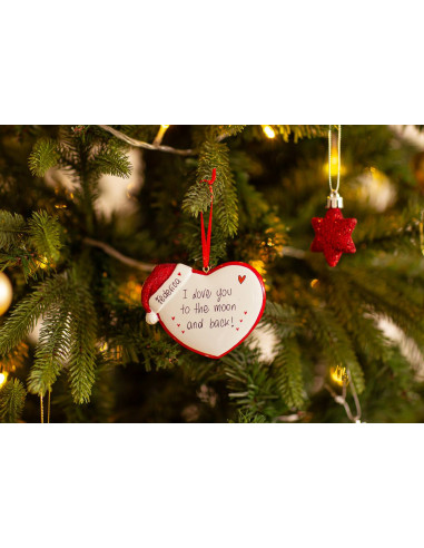 Cuore con cappellino di Natale