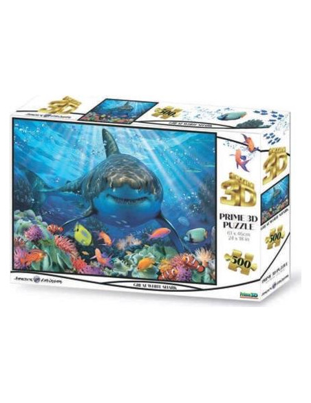 Puzzle 3D Generici 500pz Squalo bianco