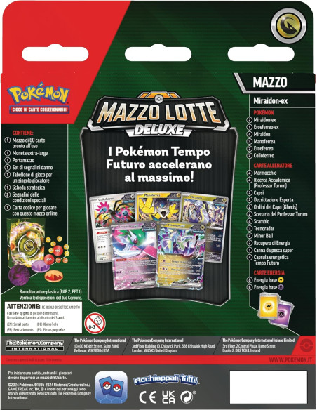 Mazzo Lotte Deluxe Miraidon Ex / Koraidon Ex