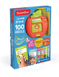 Clementoni- Sapientino Le Mie Prime 100 Parole