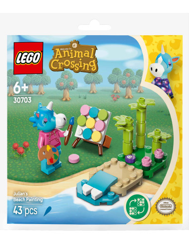 Lego Animal Crossing - Giuliano dipinge sulla...