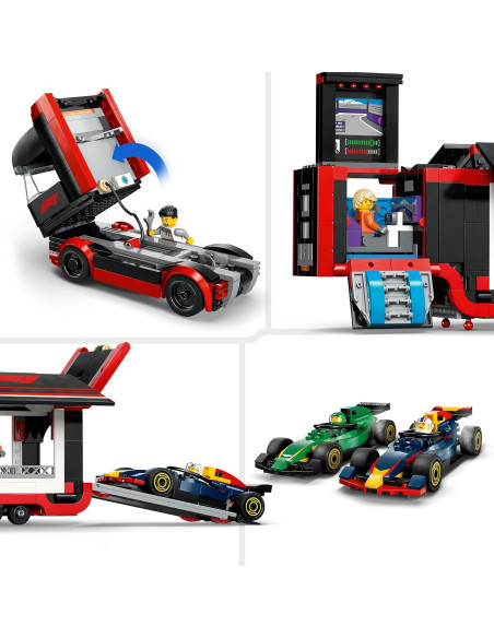 Lego City  - Autotrasportatore F1 con Monoposto RB20 e AMR24 F1