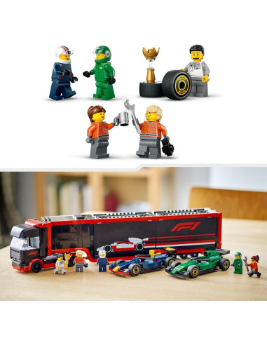 Lego City  - Autotrasportatore F1 con Monoposto...