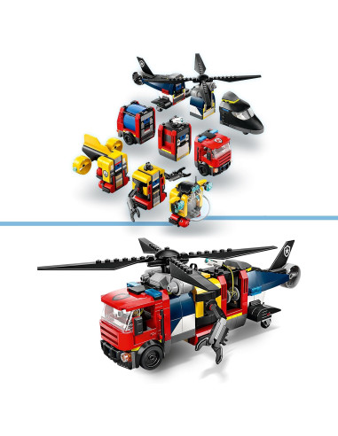 Lego City - Elicottero, autopompa e sottomarino