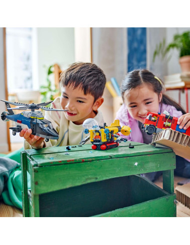 Lego City - Elicottero, autopompa e sottomarino