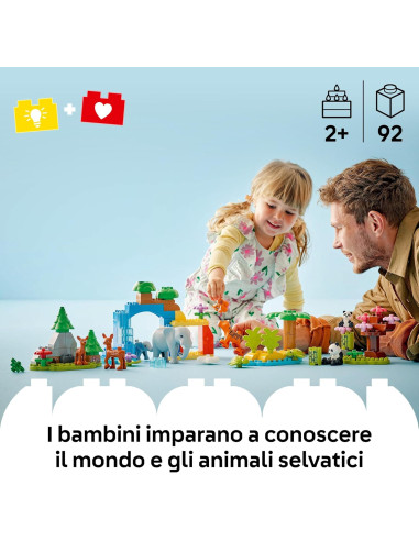 Lego Duplo town - Famiglia di animali 3 in 1
