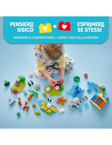 Lego Duplo town - Famiglia di animali 3 in 1