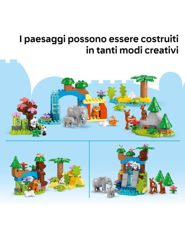 Lego Duplo town - Famiglia di animali 3 in 1