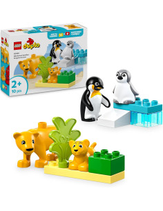 Lego Duplo town- Famiglia di animali: pinguini e leoni